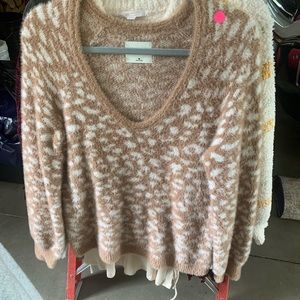 Fuzzy Cheetah Sweater